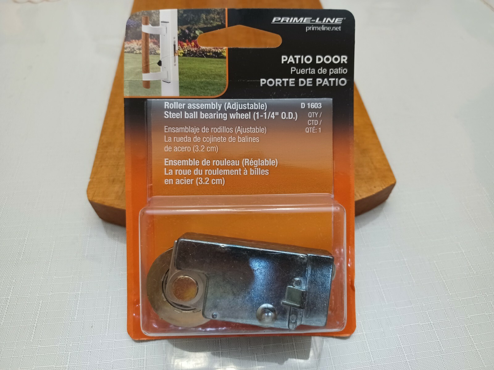 Prime-Line Patio Door Roller Assembly adjustable, Steel Ball Bearing Wheel,D1603