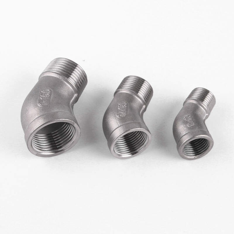 Stainless Steel 304 A2 Male x Female Elbow 45 Degree Threaded BSP Pipe Fittings