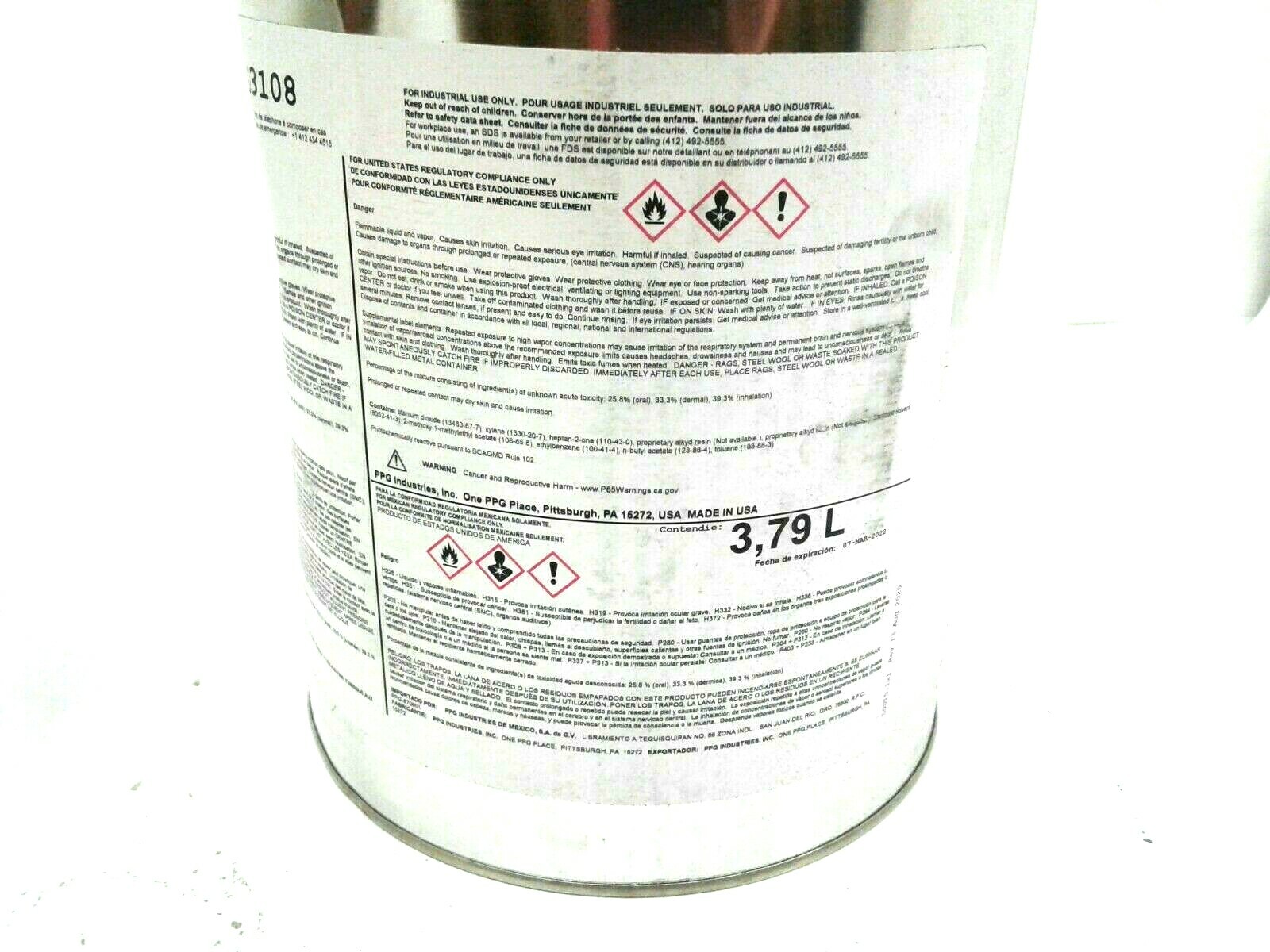 PPG Spectracron Q110G3108 Addison HVAC Light Gray FD Alkyd 2 Gallon Case