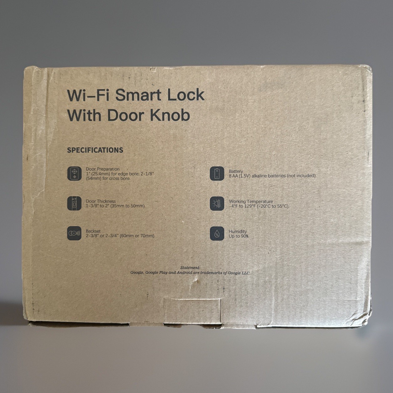 Veise VE012W Built-in WiFi Fingerprint Smart Lock, App Remote Satin Nickel Round