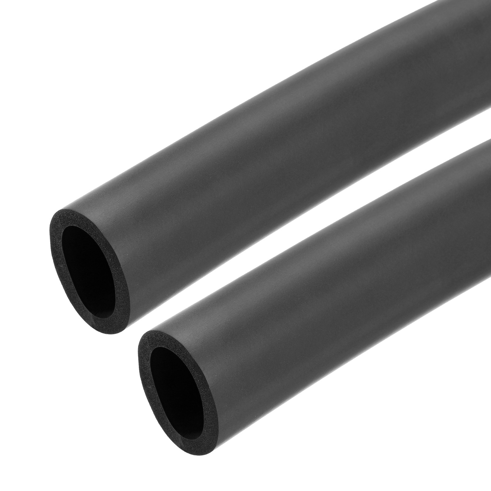 2pcs 3.3ft Pipe Insulation Tube 1 1/4 inch(32mm) ID 43mm OD Foam Tubing, Black