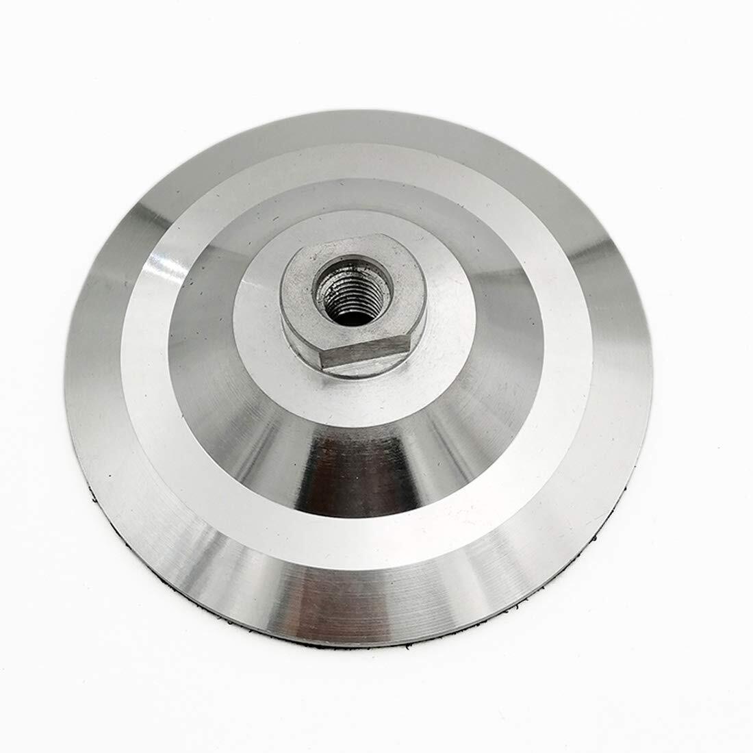 4 Inch Aluminum Backer Pad (2 Pieces) 5/8-11 Thread for Diamond Polishing Pads