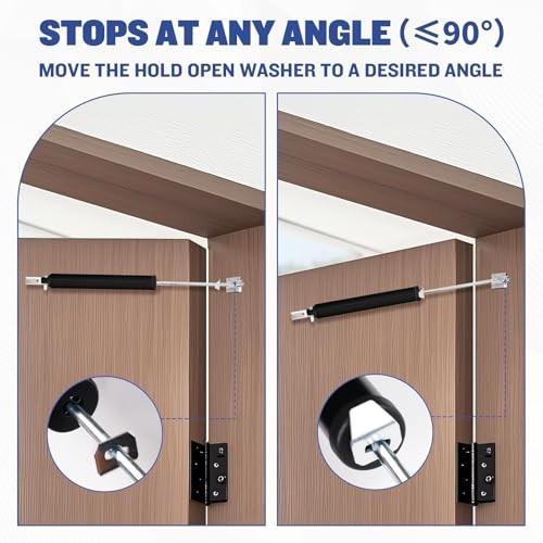 SOPHIA Screen Door Closer, Storm Door Closer Heavy Duty with Hold Open, Pneumati