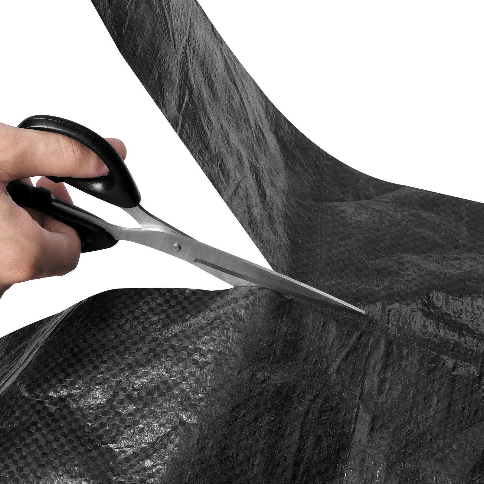 4x250ft 0.17mm Heavy Duty Tear-Resistant Plastic Sheeting Black Vapor Barrier