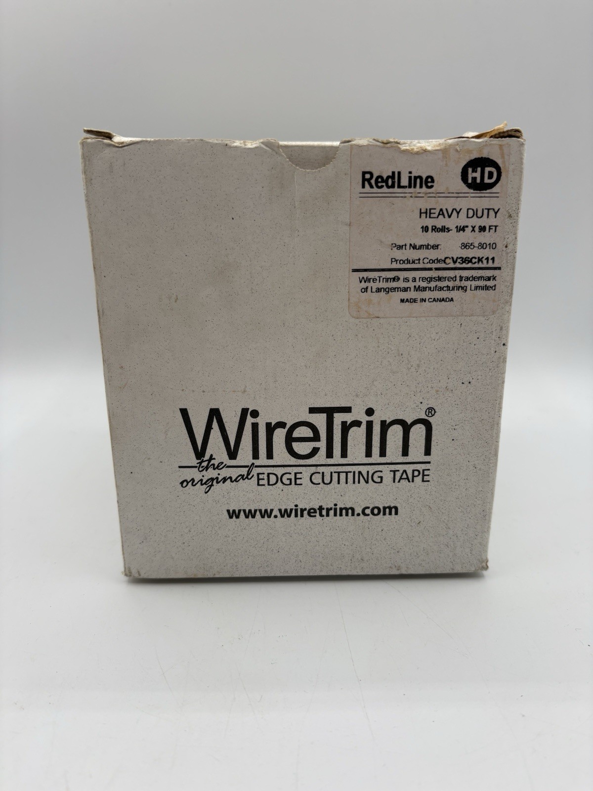 WireTrim RedLine HD Edge Cutting Tape 9 Rolls 1/4” x 90 Ft CV36CK11 Open Box