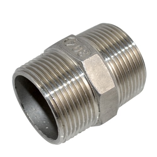 1-1/4″ 1.25 in Male MM connector Pipe Fitting Hex Nipple NPT Stainless Steel 304