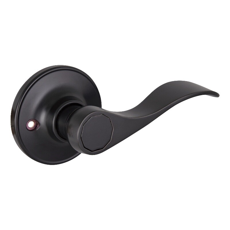 Design House Springdale Brass Dummy Door Handle in Matte Black