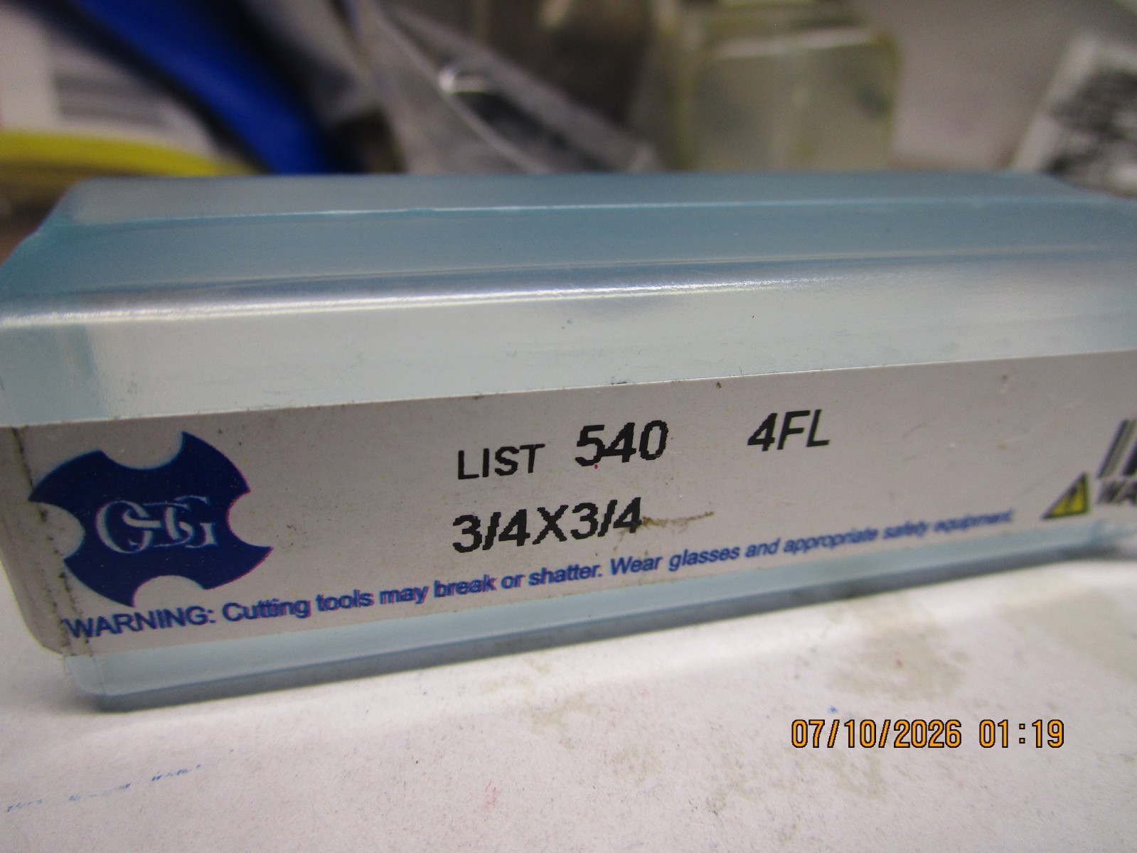 OSG 5403100 Square End Mill Cobalt, 4 Flute 3/4″ Mill Dia 1-5/8″ LOC 3-7/8″ OAL