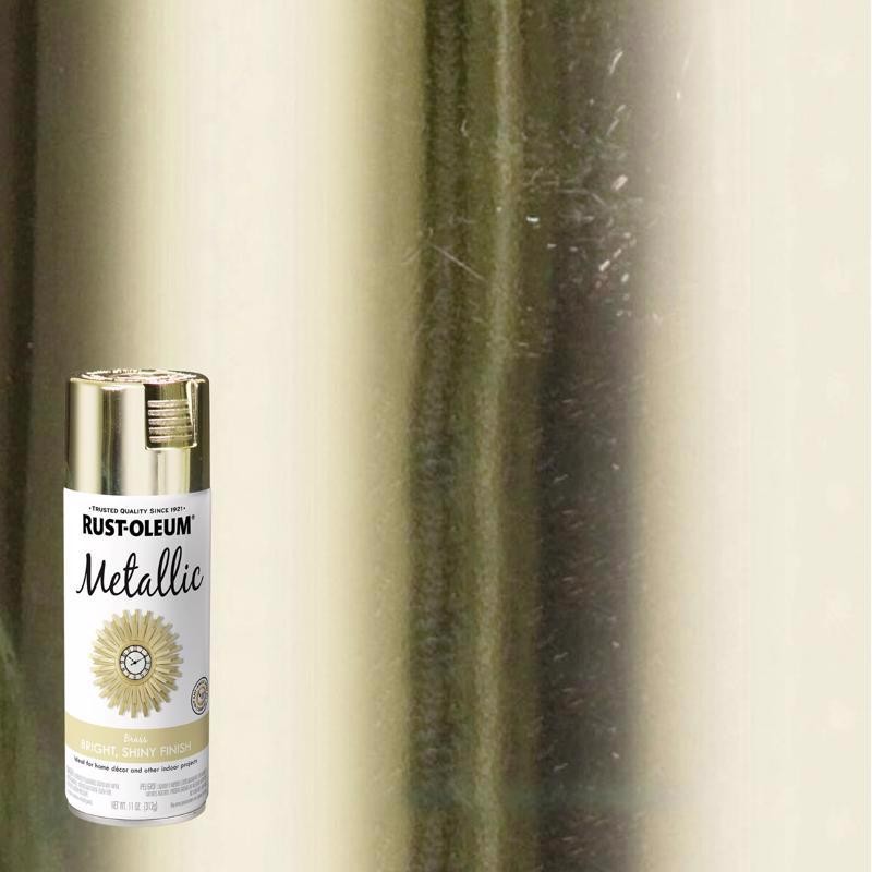 Rust-Oleum 1936830 Specialty Metallic Brass Spray Paint 11 oz. (Pack of 6)