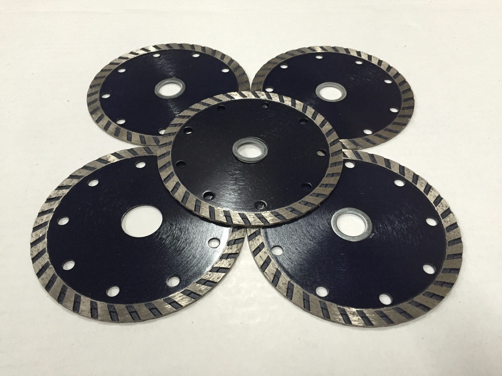 5-pack!4 inch Turbo Diamond Blade for Cutting Brick&Block, Concrete and Stone