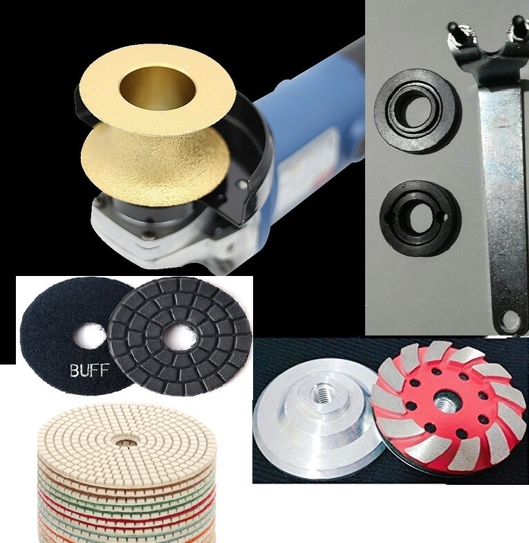 TWO V40 ROUTER BIT 16 stone concrete granite marble grinding cup wheel buffer