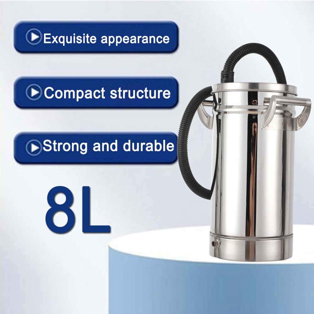 8L Stainless Steel Fluidized Powder Hopper for Powder Coating Machine 20cm Dia