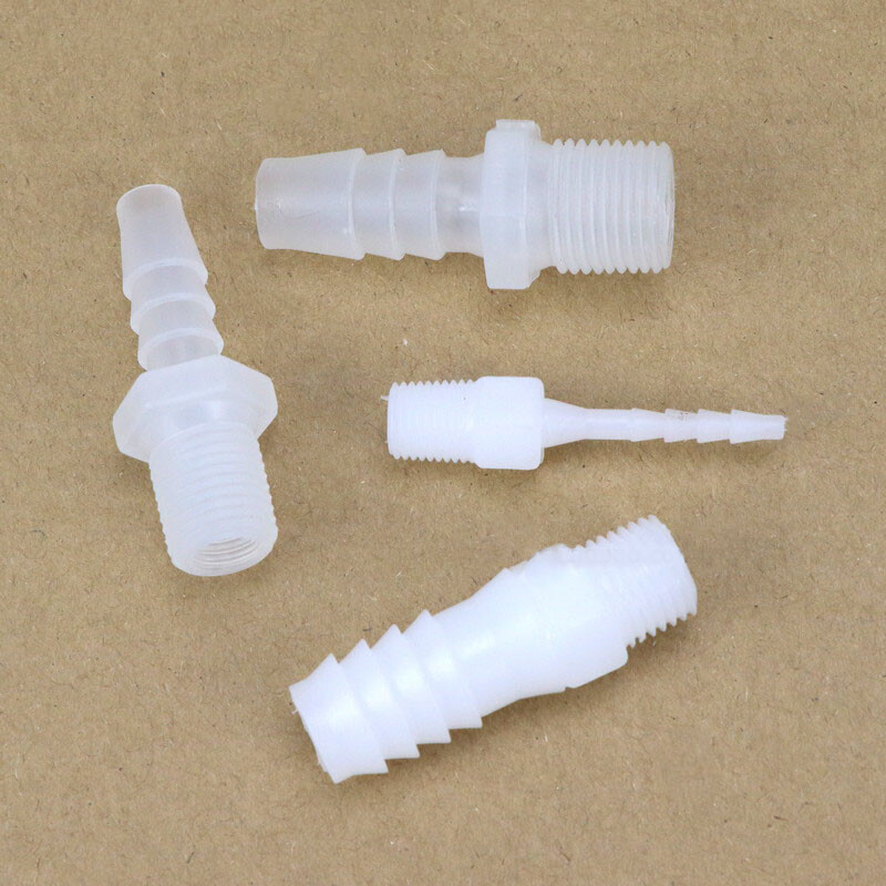 External Thread Straight Joint Tube Hose Pipe Plastic Tube Connector 2.8~12.7mm