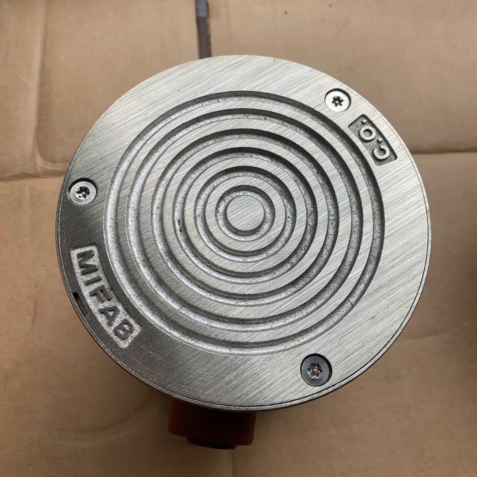 MIFAB C1224-R-1-6 4” No-Hub Cleanout w/ Nickel Bronze Round Cover – New