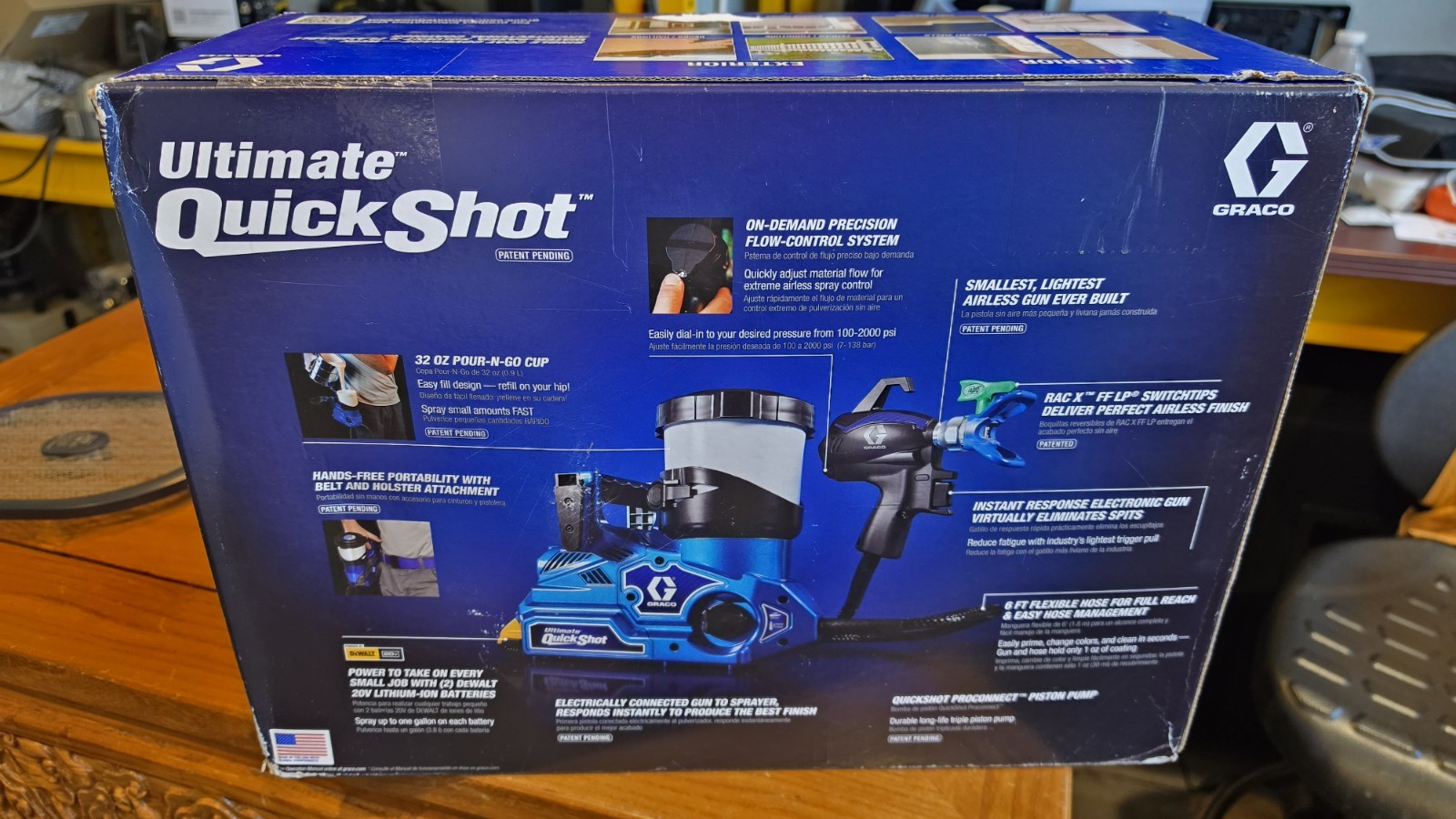 Graco 826308 Ultimate Quickshot Airless Paint Sprayer New Factory Sealed Box