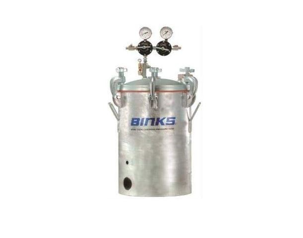 Binks 5 Gallon Pressure Tank Galvanized 183G-520 2 Regulator