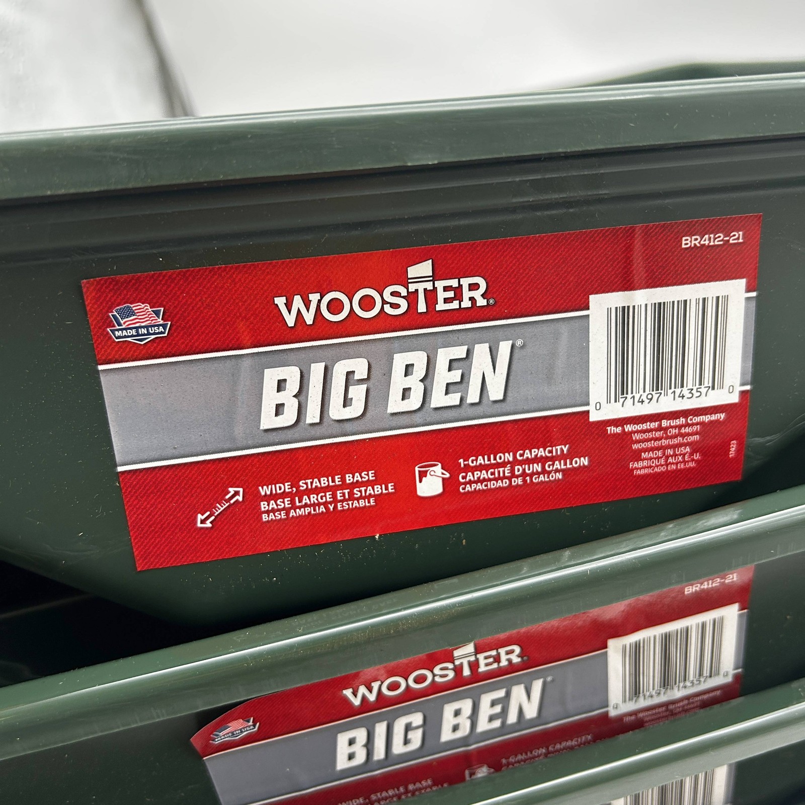 Wooster Brush Company BR412 Big Ben Paint Tray 21″ 1 Gallon Capacity Pk of 6