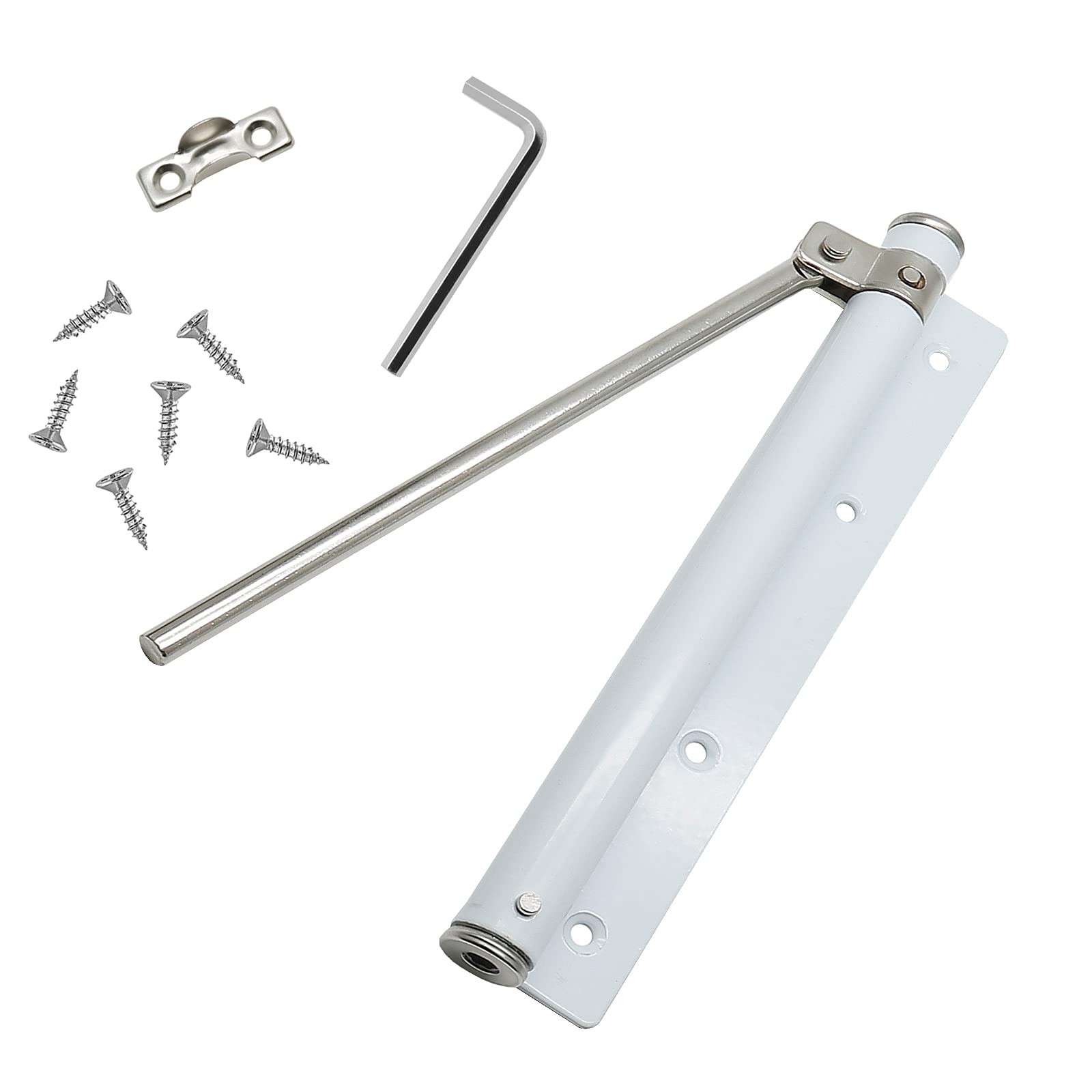 Adjustable Spring Storm Door Closer, Automatic Door Closers Hinge, Heavy Duty…