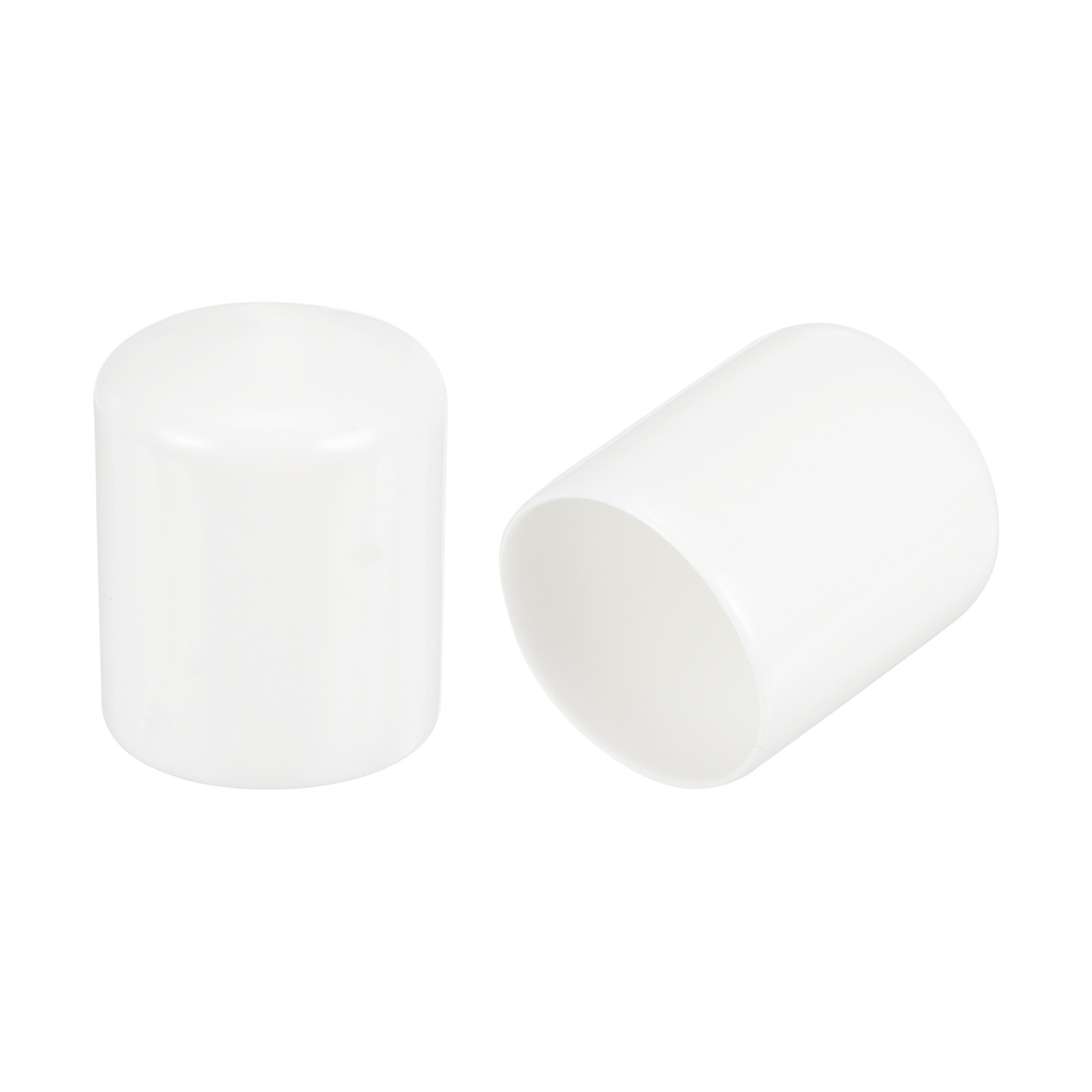5Pcs White 39mm Rubber End Caps Round Vinyl Plug Insert Rubber Flexible
