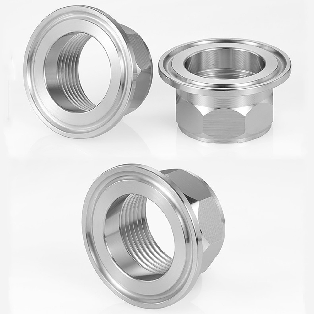 Female Thread Tri Clamp Adapter Sanitary Ferrule Fitting A2/A4 Stainless Steel