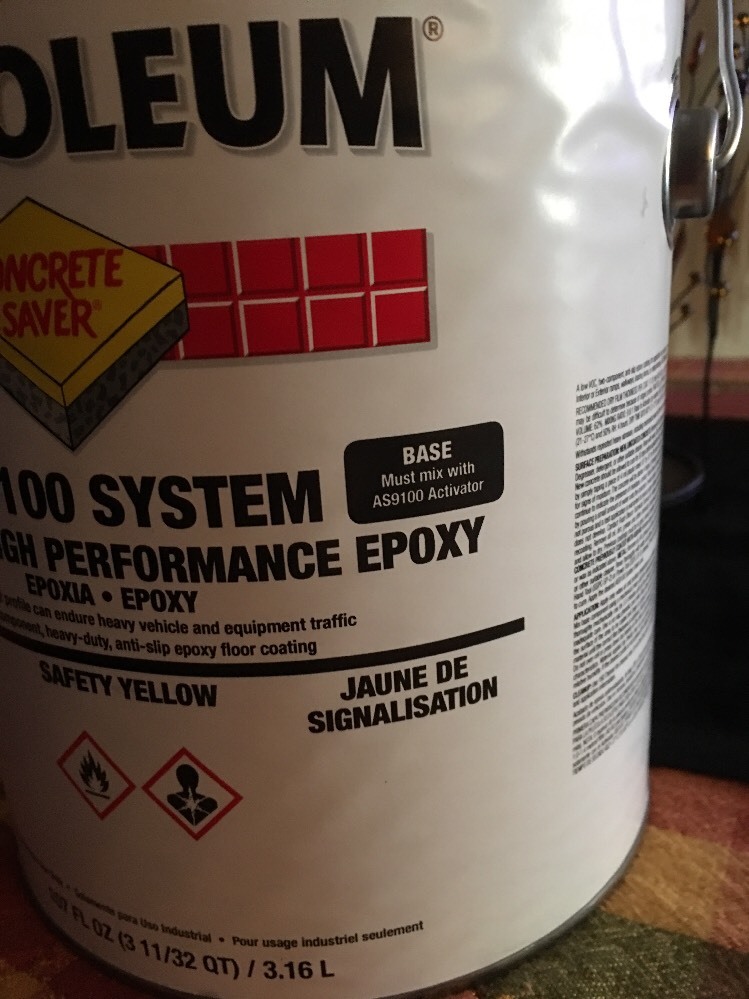 Safety Yellow Anti-Slip Floor Coating, AS9144425, Rust-Oleum. BASE ONLY!!!