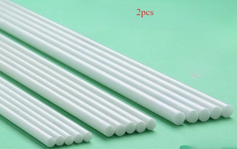 2PC Solid Fiberglass rod Fibre fiber rod Elastic rod ,0.8mm-30mm,Length 500mm