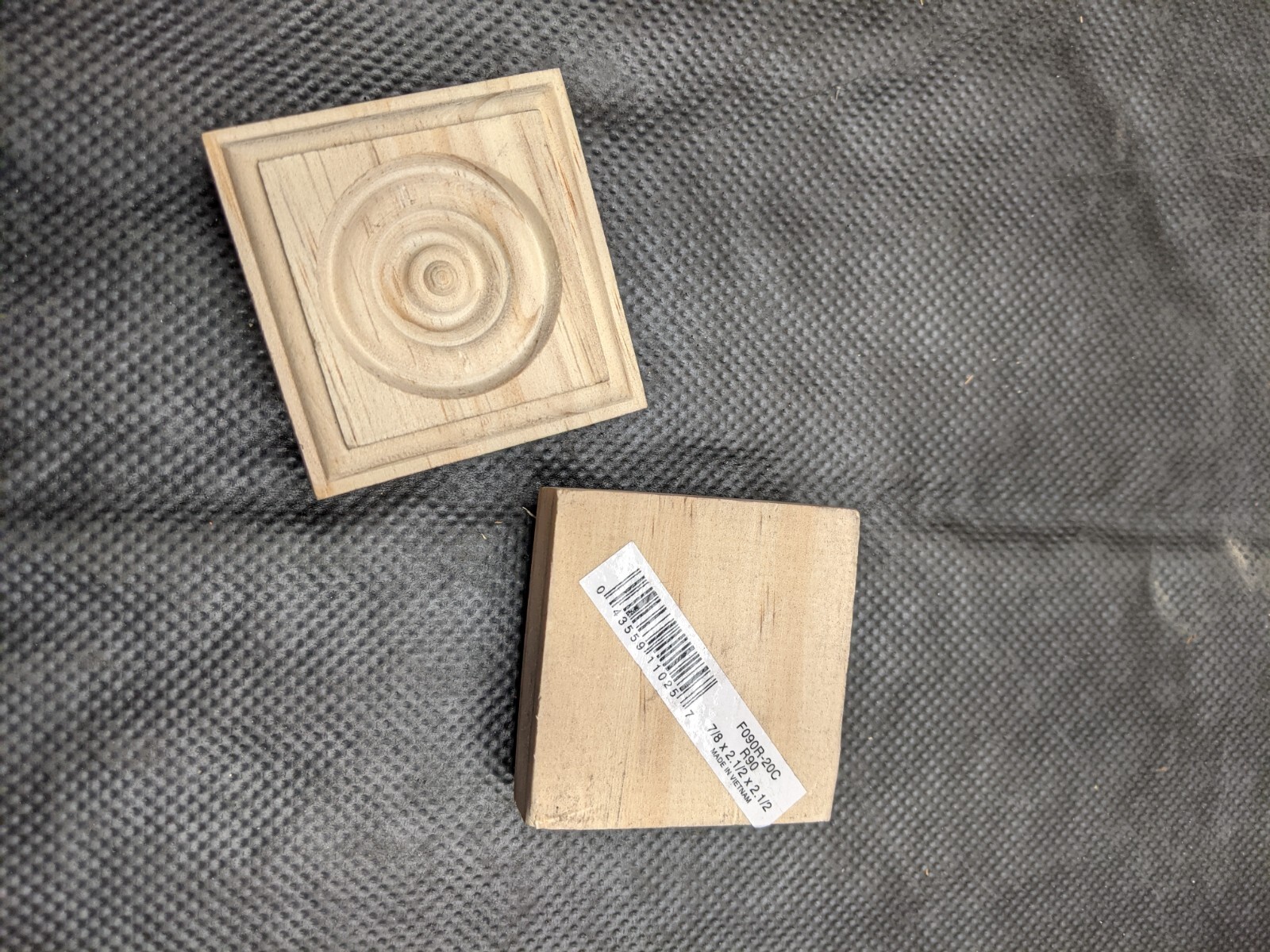 Lot of 4 Pine Rosette No R90 House Of Fara Inc Arts & Crafts Blocks