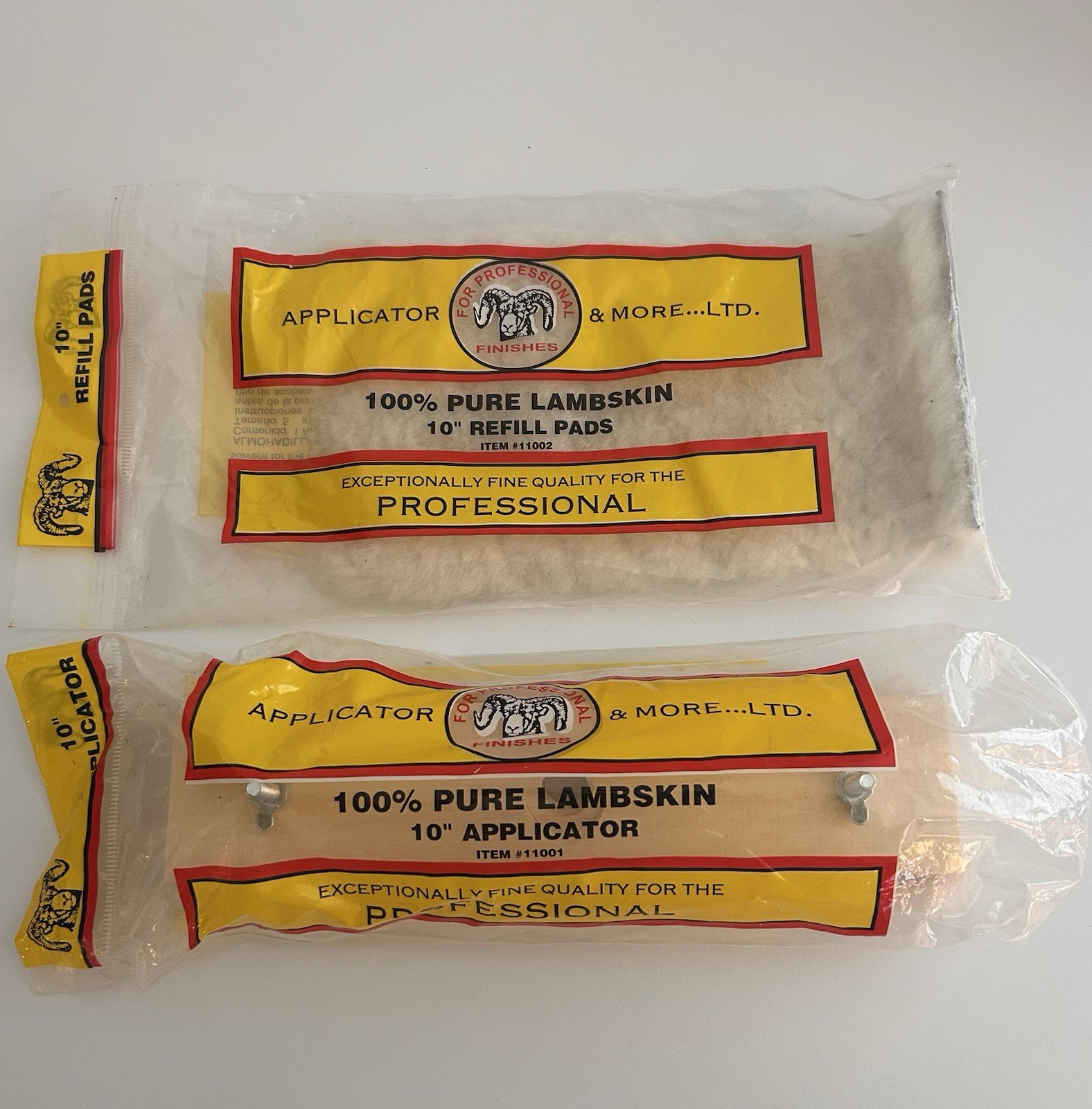 100% Pure Lambskin 10” Applicator + 10” Refill Pad – New Sealed