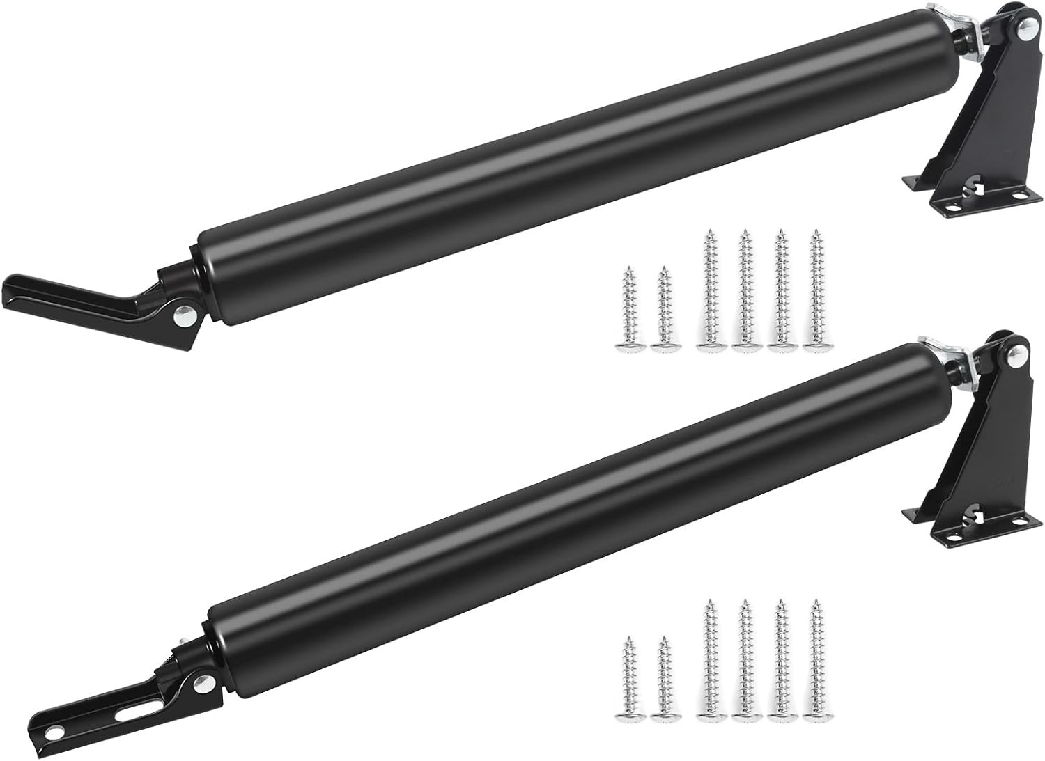 2 Set Black Screen Door Closers Storm Heavy Duty Shock Adjustable Cushion Speed