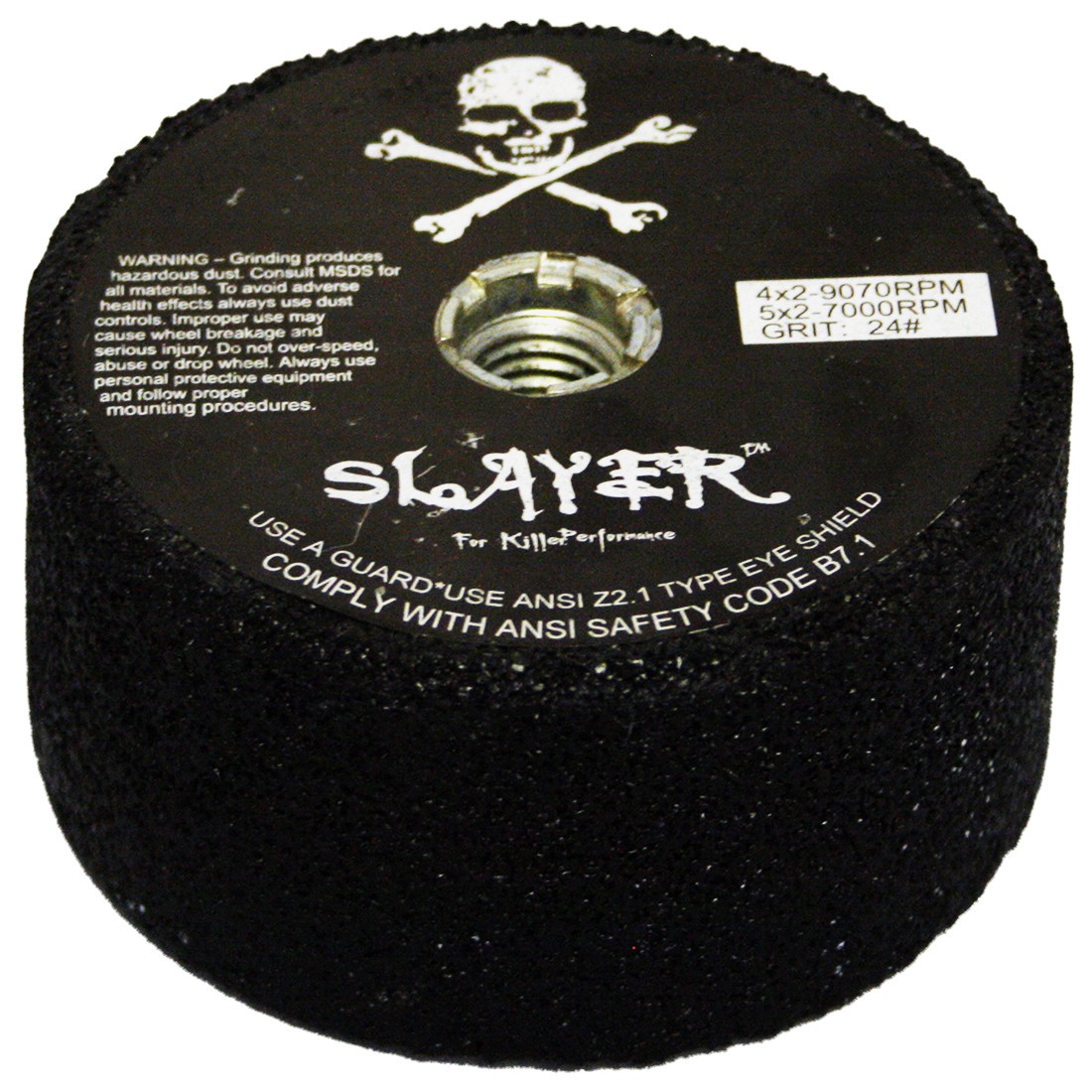 4 Inch x 24 Grit Slayer Silicon Carbide Stone Cup