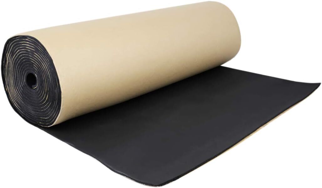 315Mil/8Mm 16.36Sqft Universal Car Heat Insulation Pad Underlay Foam Self-Adhesi