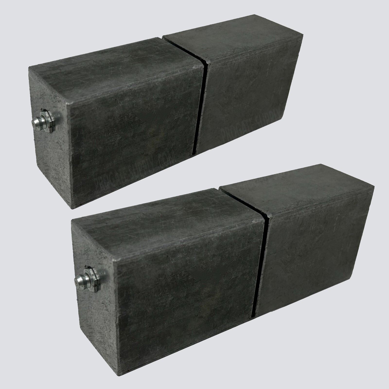 6″ Square Barrel Hinge Heavy Duty Weld on for Metal Gates / Doors | Pair