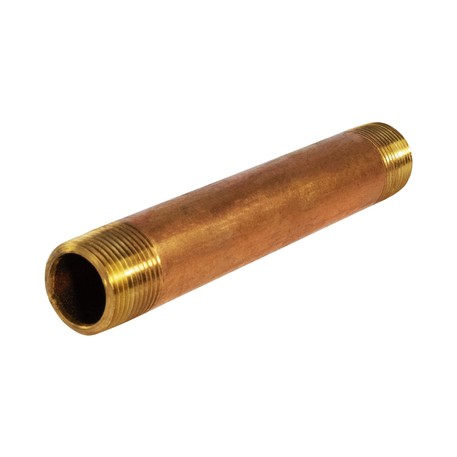 Supply Giant 6 Inch Long Brass Nipple Pipe Fitting 3/4 Nominal