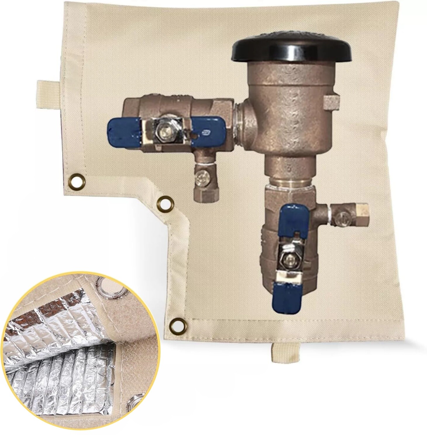 Backflow Insulated Cover Outdoor Pipe Valve Insulation Winter Freeze Protection