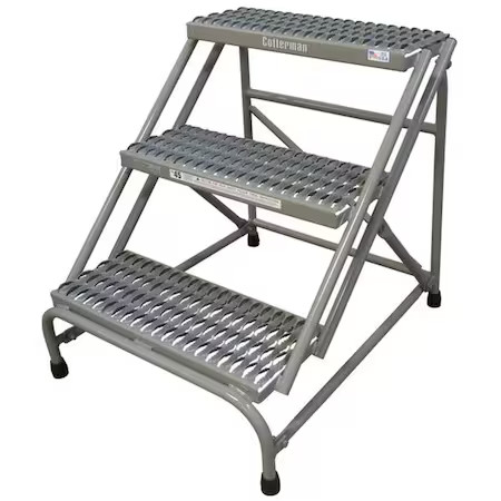 Cotterman 1403N2628a3e10b1c1p1 Stationary Step, 3 Steps, 500 Lb Load Capacity,