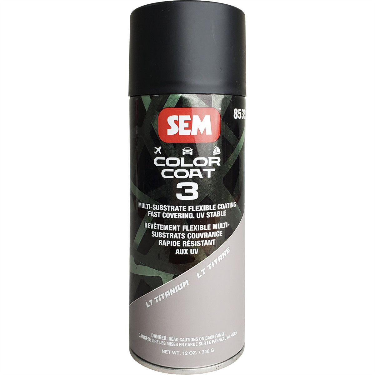 SEM.85353SEM Paints Color Coat 3 Light Titanium 16 oz Aerosol