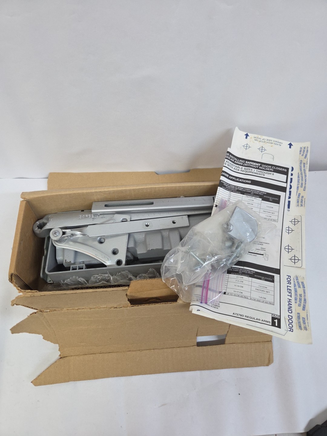 Sargent 281-P9 Door Closer Arm Left Heavy Powerglide Commercial ADA Handicap