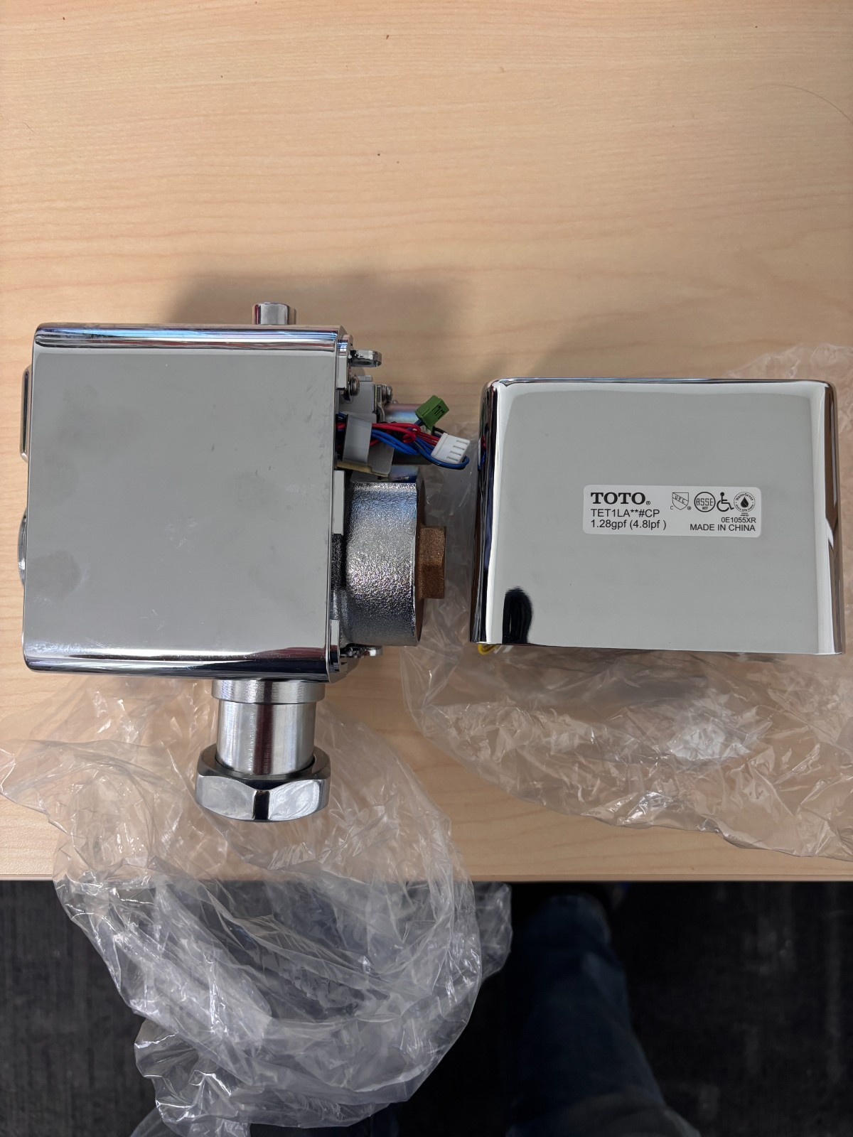 Brand New TOTO TET1LA#CP Automatic Flush Valve – Chrome Finish