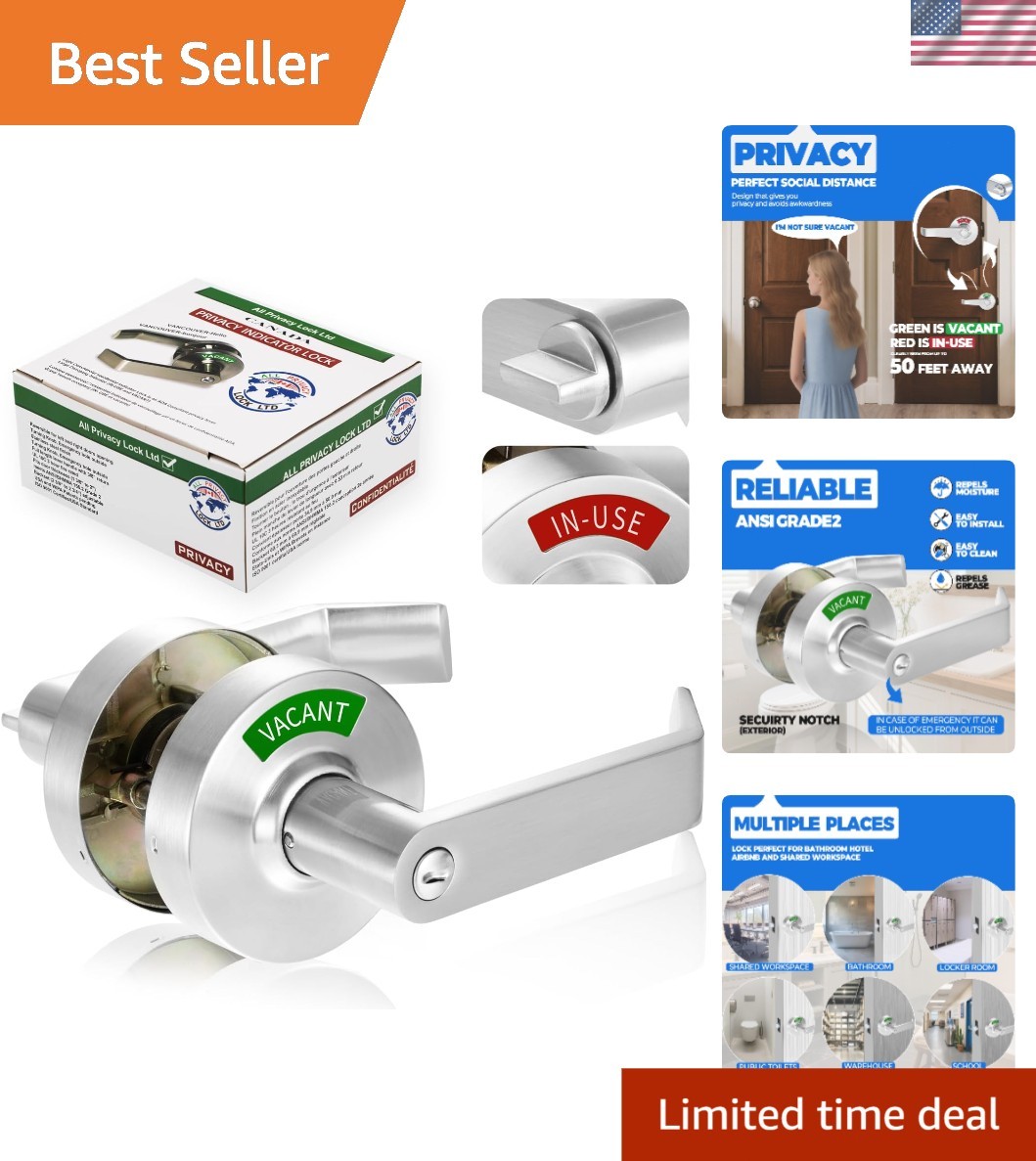 Commercial Privacy Indicator Lock Door Lock Bathroom Lock Keyless Heavy Duty