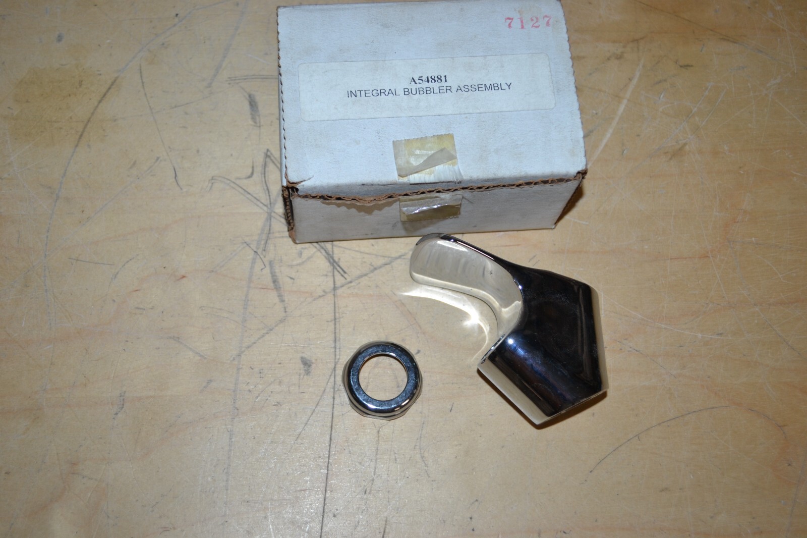 ELKAY A54881 ~ PUSHBUTTON WATER FOUNTAIN FAUCET COVER, BUBBLER BODY CHROME ~ P