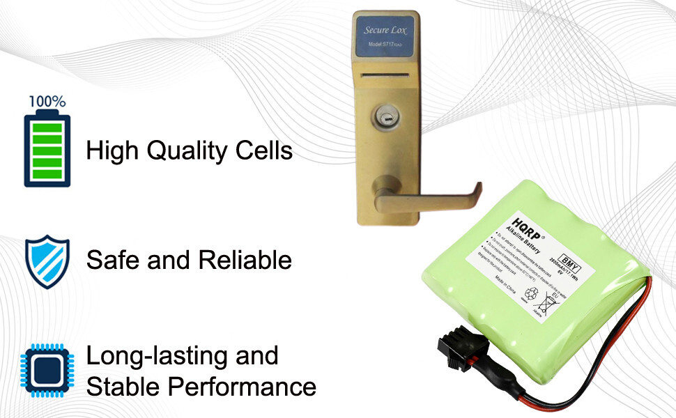 HQRP 6V Battery for DL-31, HTL-12, 4AA-CA0012-2, Secure Lox S717 Hotel Lock