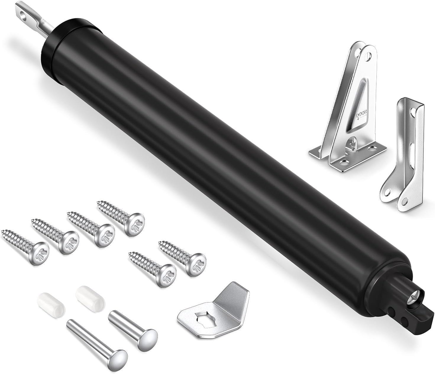 Storm Door Closer, Pneumatic Screen Door Closer, Adjustable Closing Speed, Sa…