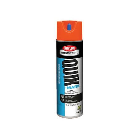 Krylon Industrial A03905004 Inverted Marking Paint, 17 Oz., Orange, Water -Based