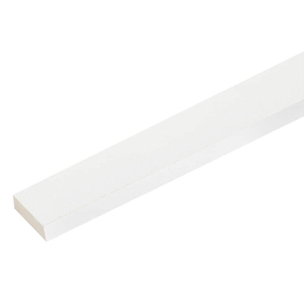 Veranda PVC Trim Board White Finished 3/4″ x 2-1/2″ x 8ft Fire-Retardant 9 Pack
