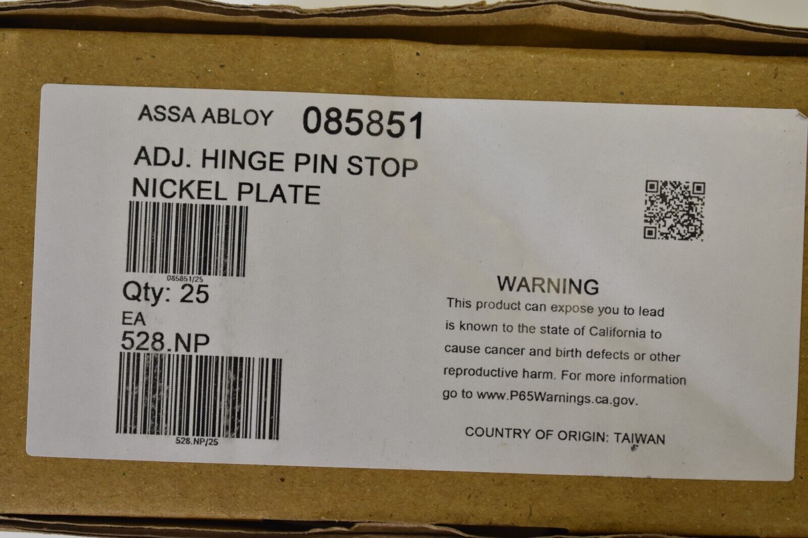 Lot of 26 Rockwood Assa Abloy Heavy Duty Hinge Pin Door Stop Nickel 085851