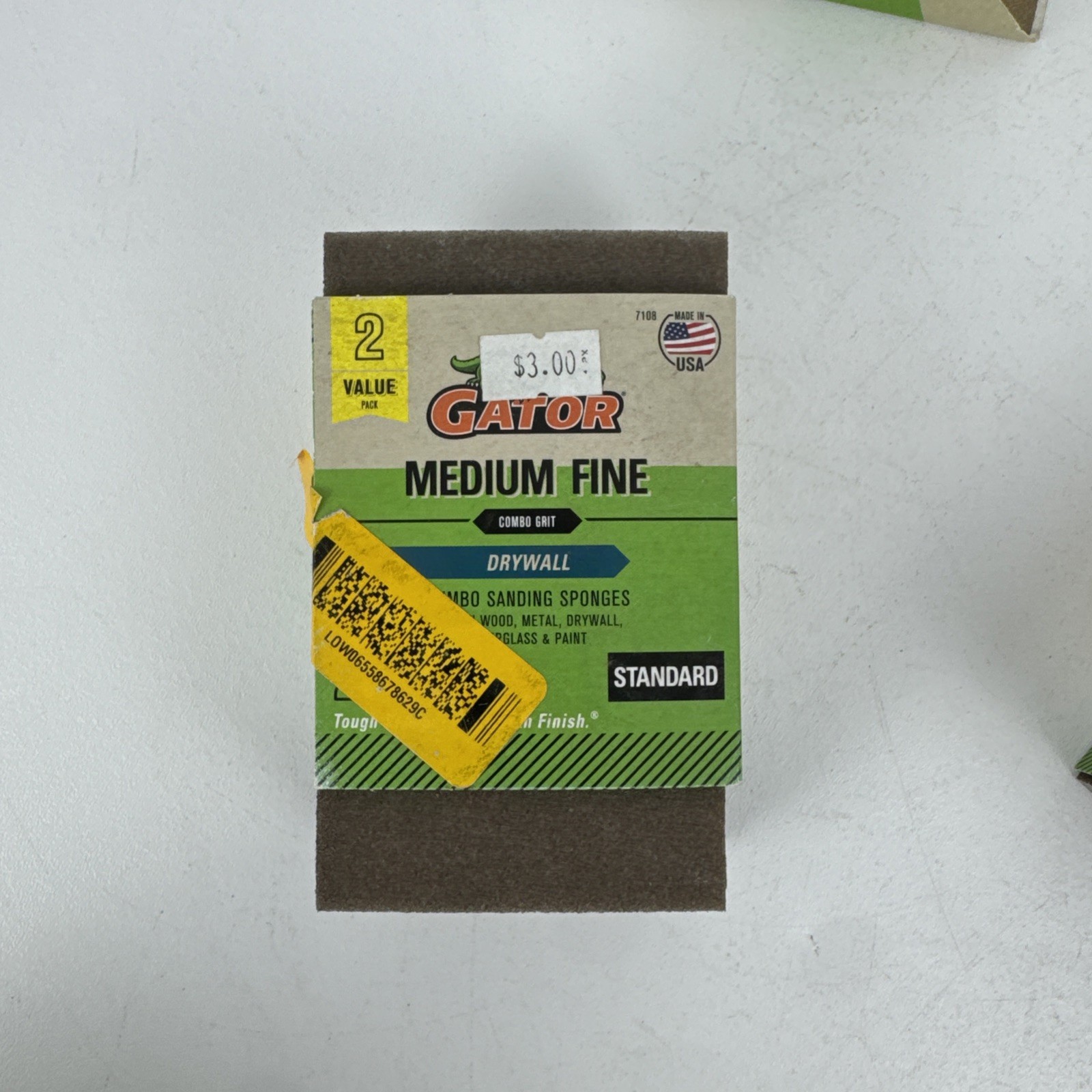 Lot Of 7 Gator Multi-Grade 2-Pack Drywall Sanding sponge Grade Medium & Fine