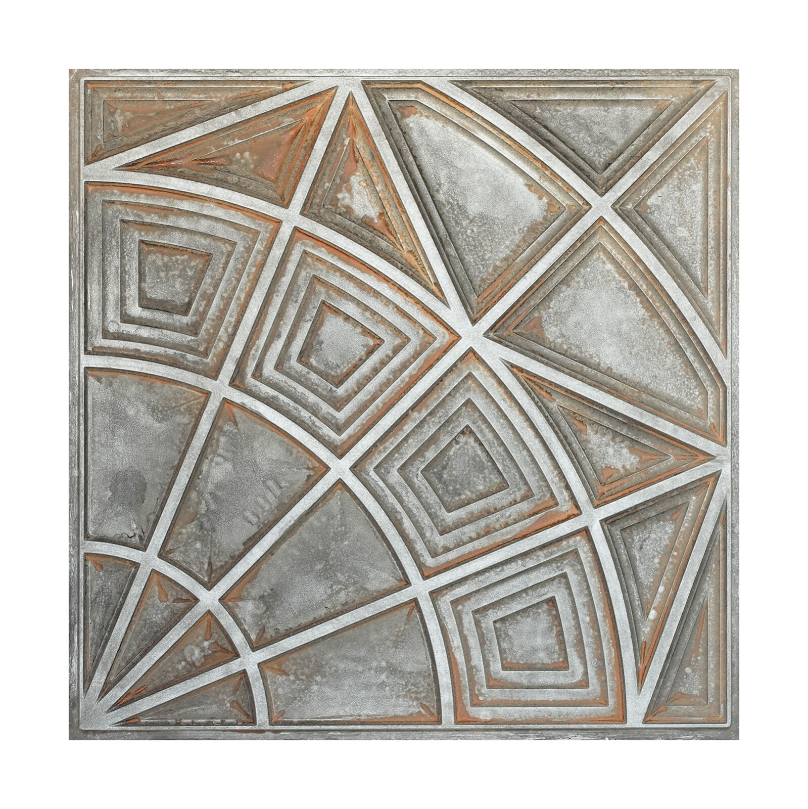 Decorative ceiling tile Vintage wall panels for HOTEL PL86 Weathered iron 10pcs