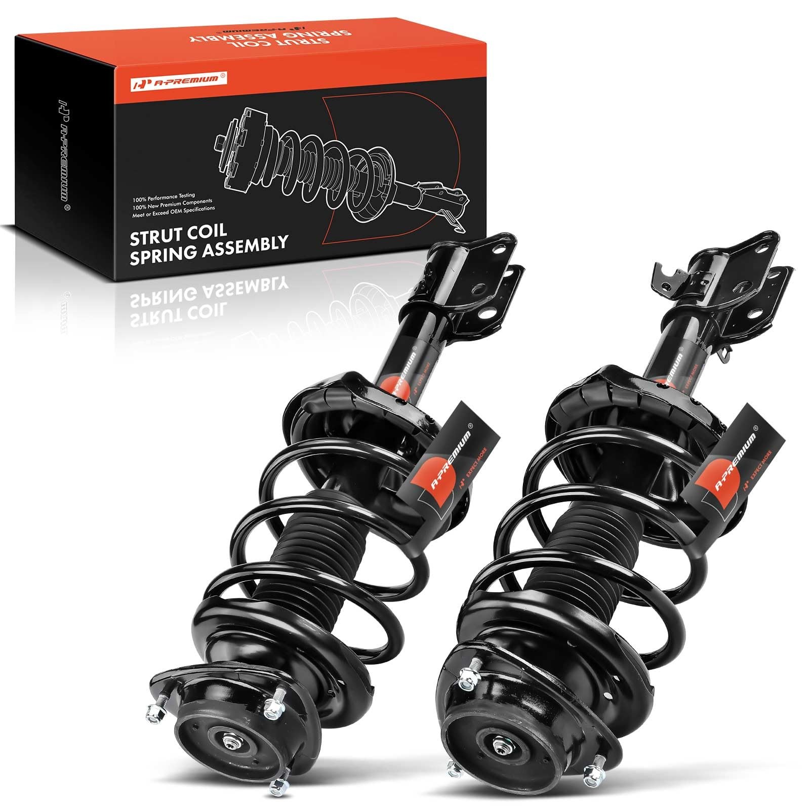 2 Front Complete Strut Assemblies w/Coil Spring Subaru Outback 2010-2012 Manual