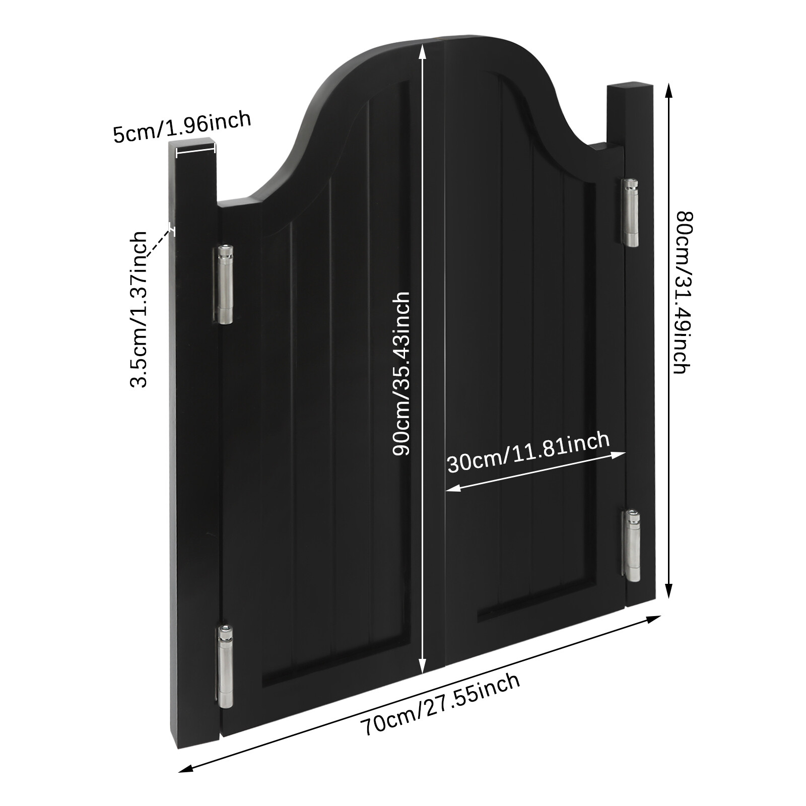 Double Side Partition Door Swing Wood Door Partition Door for Shop Entrance