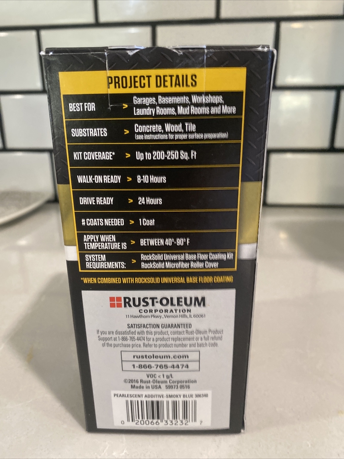 Rust-Oleum RockSolid Pearlescent Epoxy Additive. Smoky Blue 🔥🔥